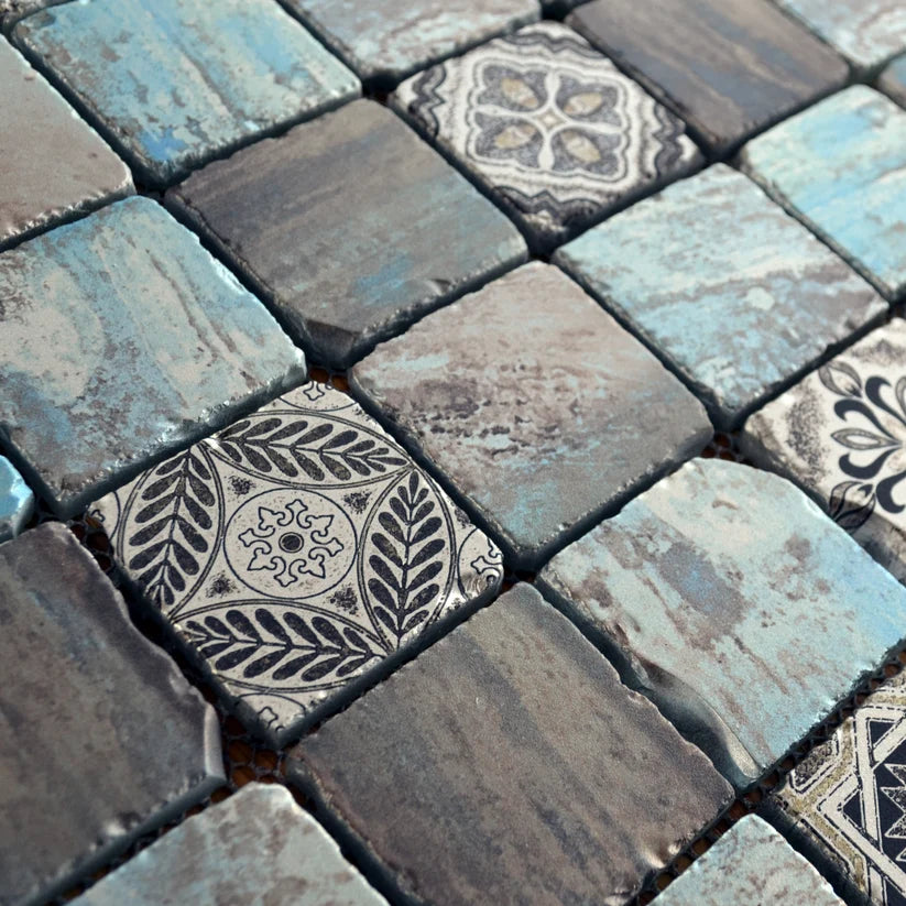 ANTIQUE MOSAIC BLUE