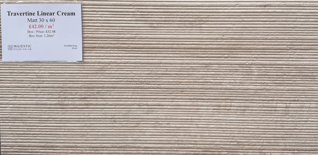 TRAVERTINE LINEAR DECOR BONE