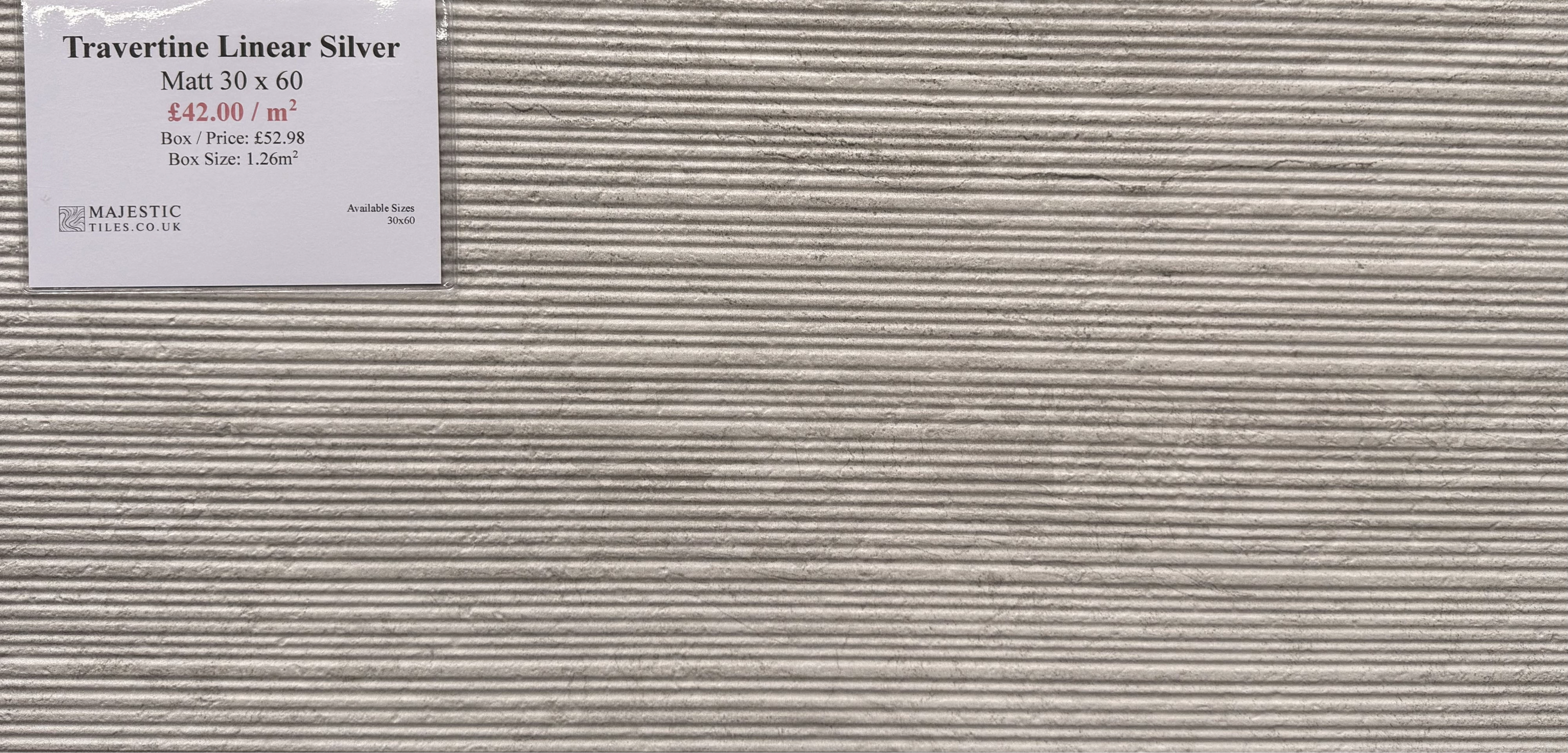 TRAVERTINE LINEAR DECOR BONE