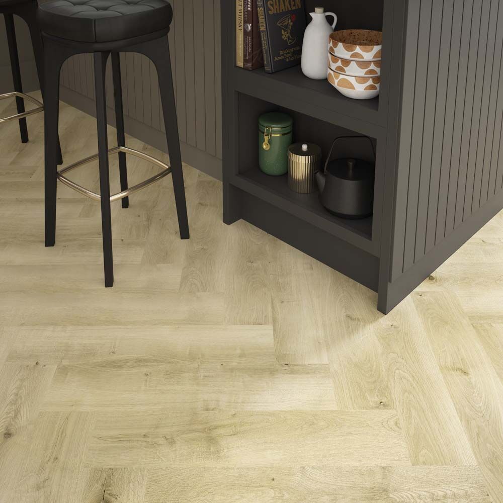 NATURAL OAK HERRINGBONE